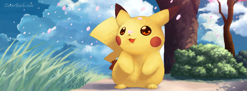 baby pikachu facebook cover