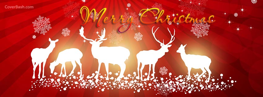 christmas dears facebook cover.