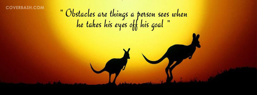 obstacles in life facebook cover