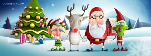 merry christmas facebook cover