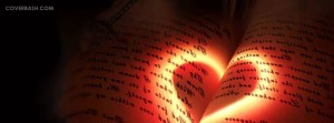 glowing love facebook cover