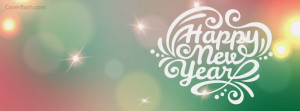 colorful happy new year facebook cover