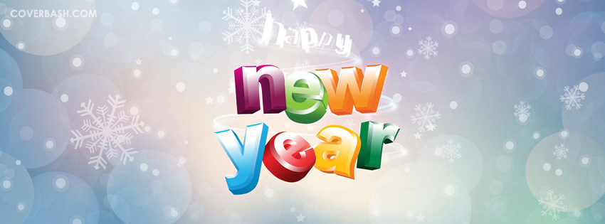 happy new year facebook cover