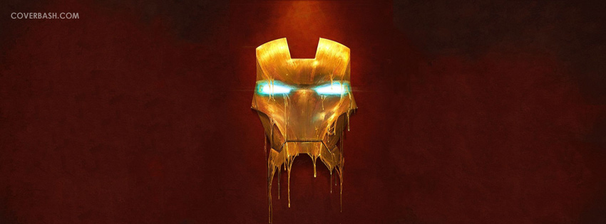 the mask of iron man facebook cover