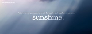 sunshine facebook cover