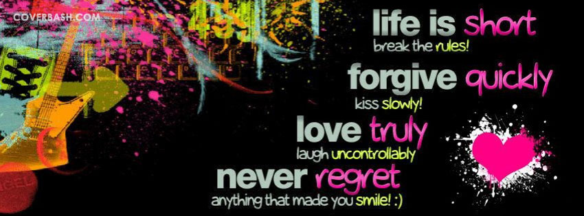 never regret facebook cover
