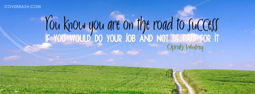 road of success facebook cover