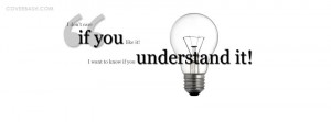 understand it..! facebook cover