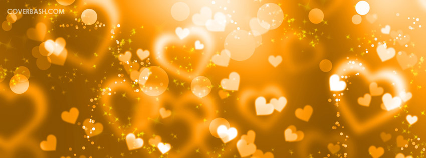 valentine hearts facebook cover
